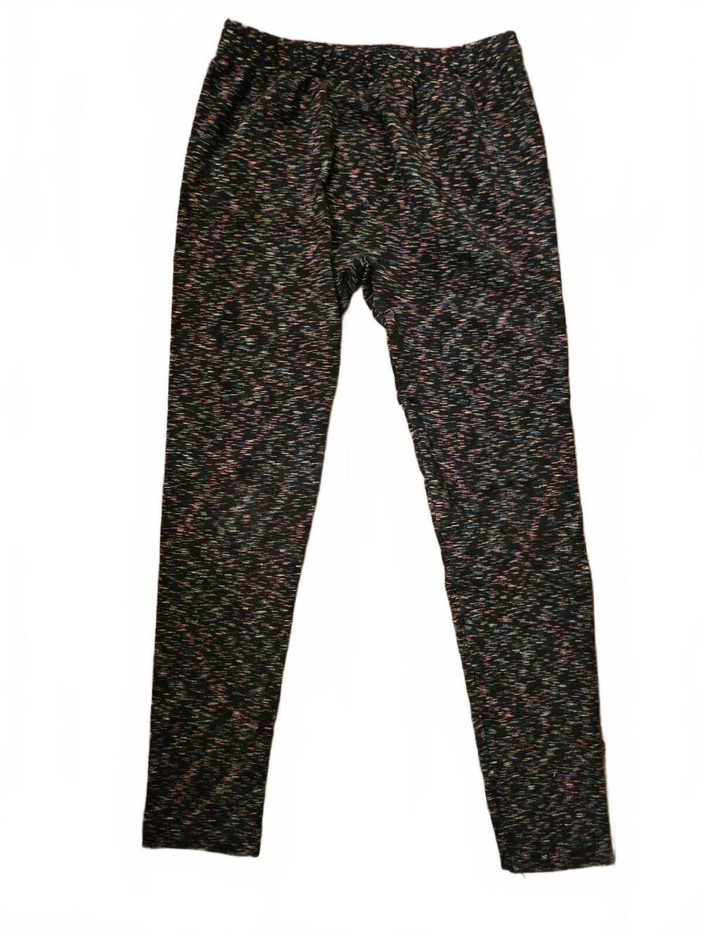 Girl's So brand leggings - AOP multicolor design - size M - EUC